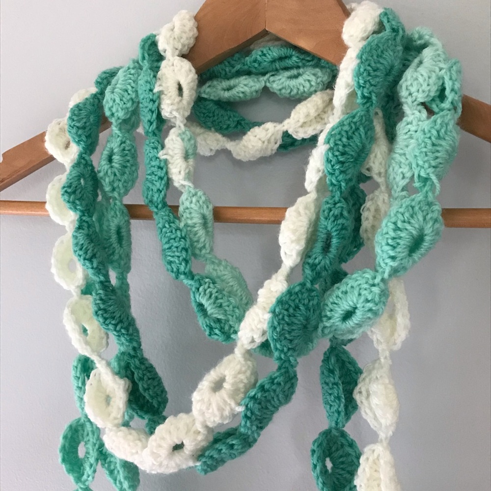 Crocheted Circles Scarf - Picture 2 of 4